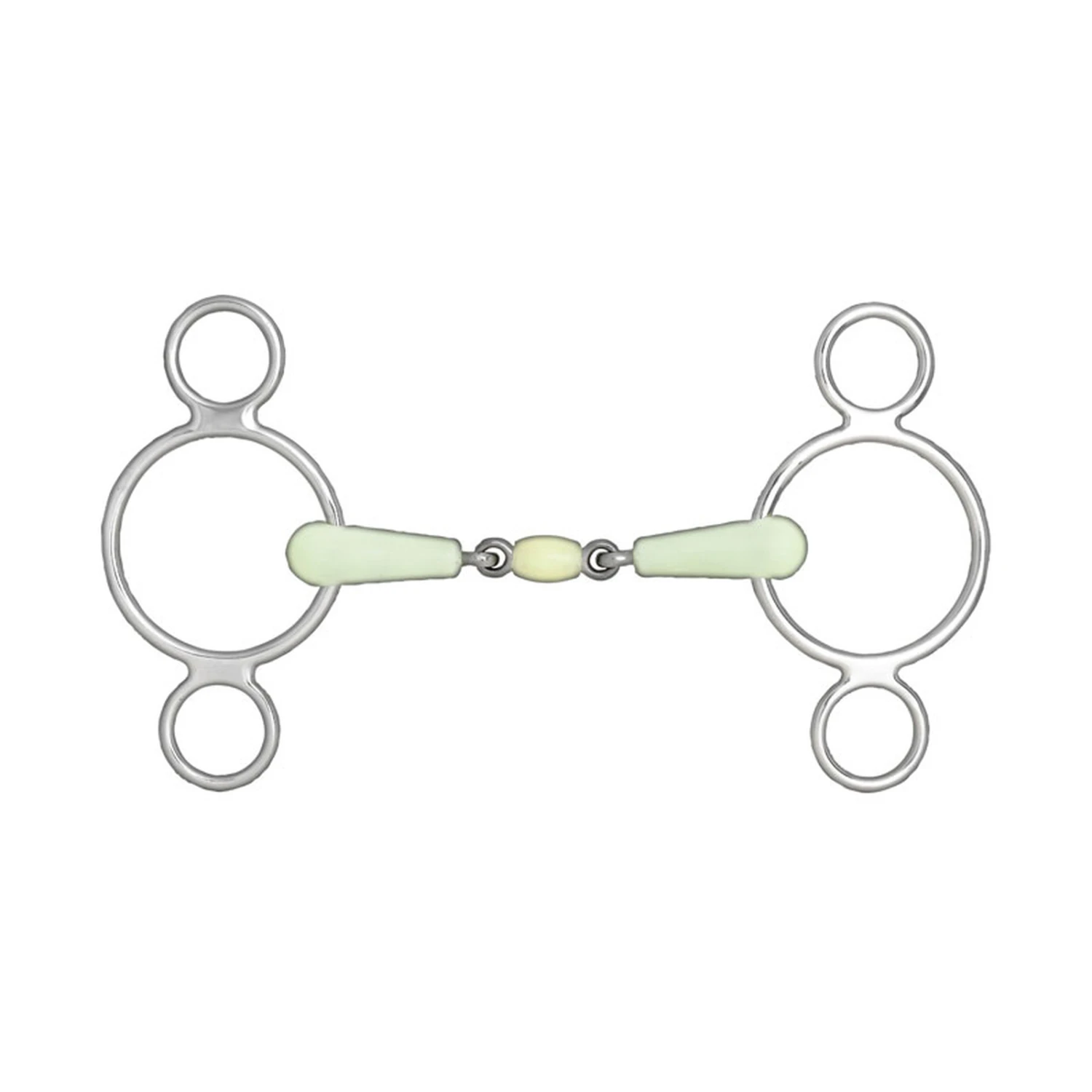 Horze 3-Ring-Wassertrense, Doppelt Gebrochen 1 Horze 3-Ring-Wassertrense, Doppelt Gebrochen