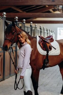 Horze Kaitlin Vielseitigkeitsschabracke Mit Floraler Einfassung -Horze Verkaufsgeschäft 17403 WH 3