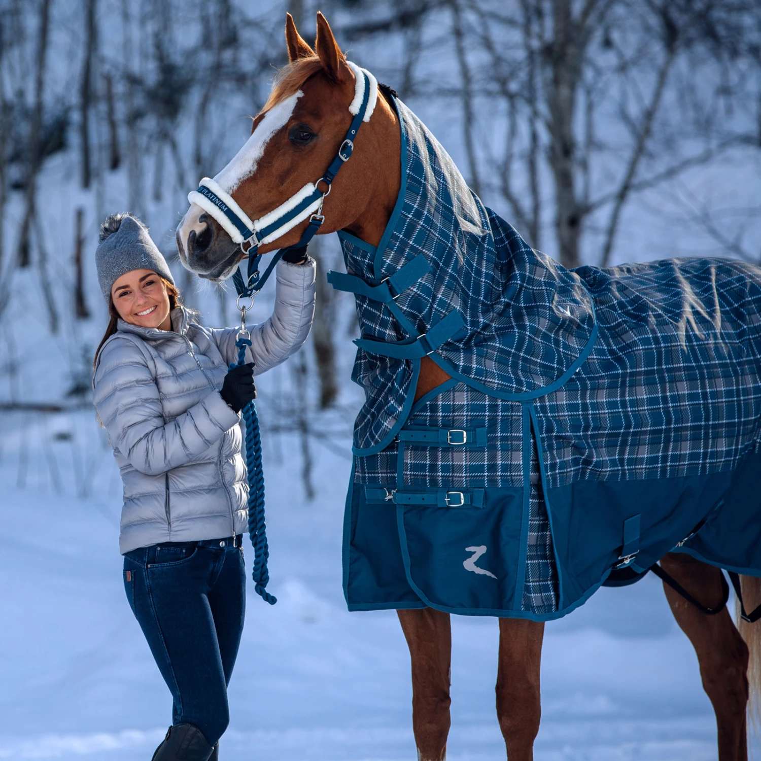 Horze Stanford Halfter Mit Kunstfellfutter 13 Horze Stanford Halfter Mit Kunstfellfutter – Bild 13