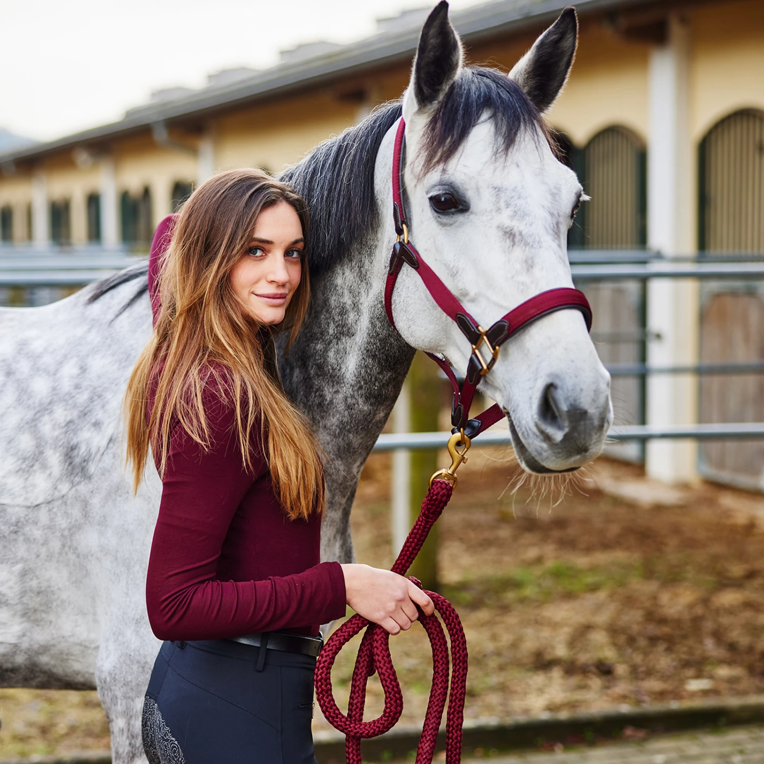 Horze Halfter Mit Lederdetails 6 Horze Halfter Mit Lederdetails – Bild 6