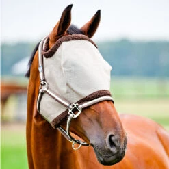 Horze Fliegenmaske Mit Mesh Und Weichem Flor -Horze Verkaufsgeschäft 22826 LBR DBR 1