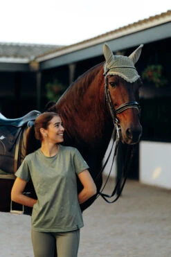 Horze Munich Fliegenhaube Mit Metall-Detail -Horze Verkaufsgeschäft 22932 OVGR 3