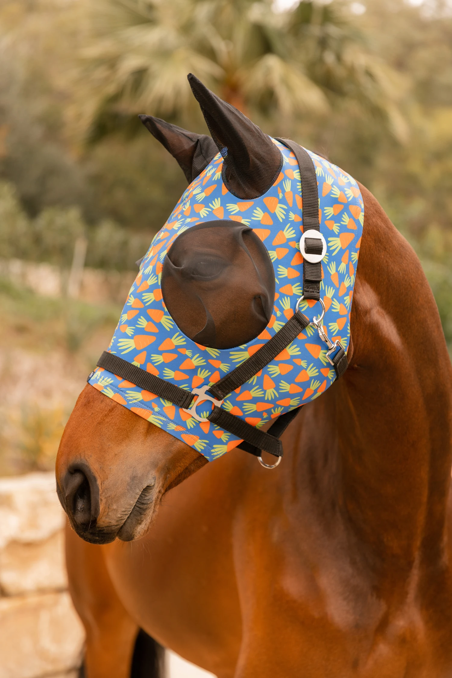 Horze Elastische Pull-On Fliegenmaske 6 Horze Elastische Pull-On Fliegenmaske – Bild 6