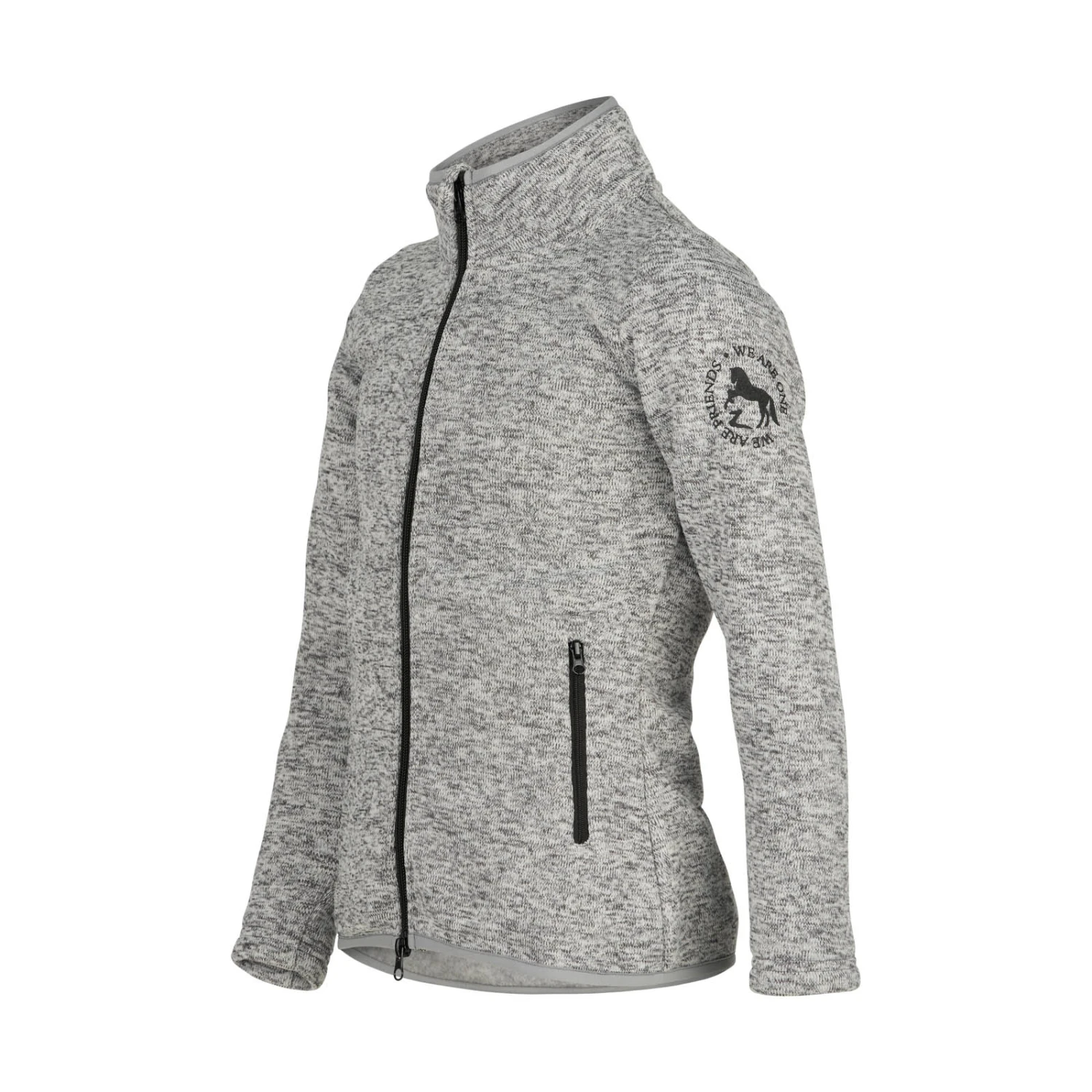 Horze Theodor Kids Fleece Reitjacke Mit Strick 2 Horze Theodor Kids Fleece Reitjacke Mit Strick – Bild 2