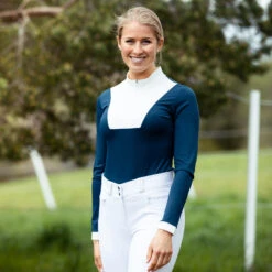 Horze Edie Damen Langarm-Turnierbody -Horze Verkaufsgeschäft 33475 RPB 3