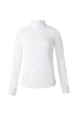 Horze Sylvie Damen Langarm-Turniershirt Mit Spitze -Horze Verkaufsgeschäft 33530 WH 1