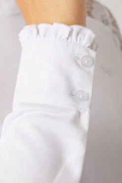 Horze Sylvie Damen Langarm-Turniershirt Mit Spitze -Horze Verkaufsgeschäft 33530 WH 7