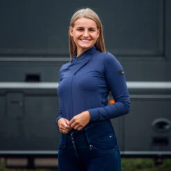 Horze Raquel Damen Trainingsshirt Mit Hohem Kragen -Horze Verkaufsgeschäft 33540 DRB 5