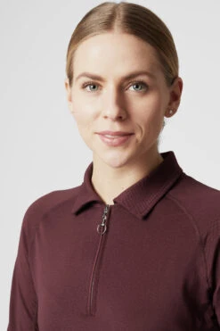 Horze Tiana Damen Poloshirt Mit Langen Ärmeln -Horze Verkaufsgeschäft 33556 RMBU 6