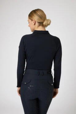 Horze Tiana Damen Poloshirt Mit Langen Ärmeln -Horze Verkaufsgeschäft 33556 vdb 05