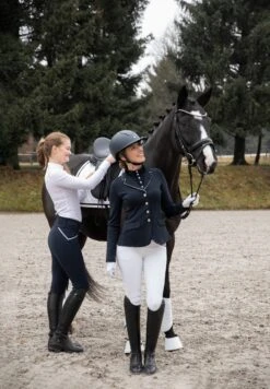 Horze Sianna Damen Turniershirt Mit Spitzenschultern Und Langen Ärmeln -Horze Verkaufsgeschäft 33560 vdb 09