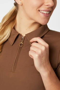 Horze Sagira Damen Trainingshirt Mit Goldener Rückseite -Horze Verkaufsgeschäft 33571 bdbr 06