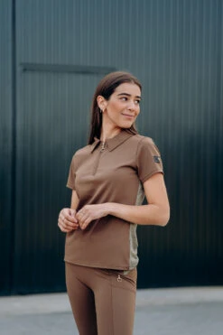 Horze Sagira Damen Trainingshirt Mit Goldener Rückseite -Horze Verkaufsgeschäft 33571 bdbr 10