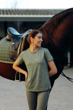 Horze Nina Damen Funktionsshirt Mit Pferdeprint -Horze Verkaufsgeschäft 33575 OVGR 8