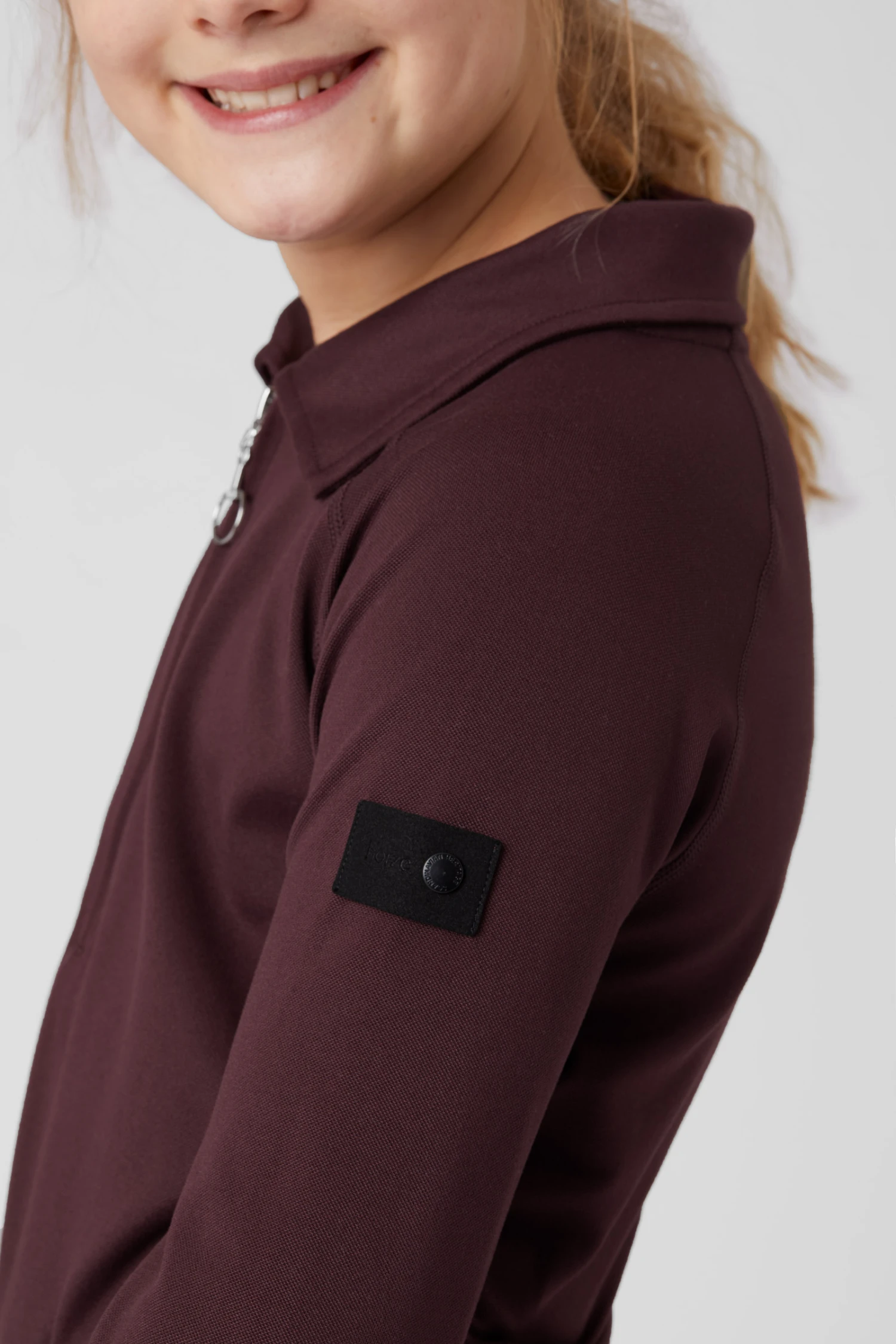 Horze Tiana Kinder Poloshirt Mit Langen Ärmeln 11 Horze Tiana Kinder Poloshirt Mit Langen Ärmeln – Bild 11