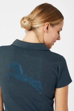 Horze Kia Damen Jersey Poloshirt Mit Rückenprint -Horze Verkaufsgeschäft 33579 RPB 6