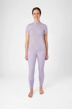 Horze Kaitlin Damen Trainings-/ Turniershirt Mit Kurzen Ärmeln Und Blumendetail -Horze Verkaufsgeschäft 33585 OHPU 3