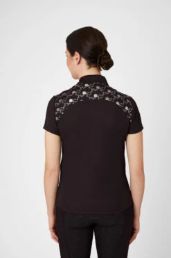 Horze Kaitlin Damen Trainings-/ Turniershirt Mit Kurzen Ärmeln Und Blumendetail -Horze Verkaufsgeschäft 33585 afbr 04