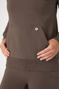 Horze Jade Damen Sweatshirt Mit Hohem Kragen -Horze Verkaufsgeschäft 33709 FRBR CMBR 6