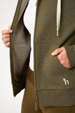 Horze Adena Damen Sweatshirtjacke Mit Kapuze -Horze Verkaufsgeschäft 33720 DOGR 5