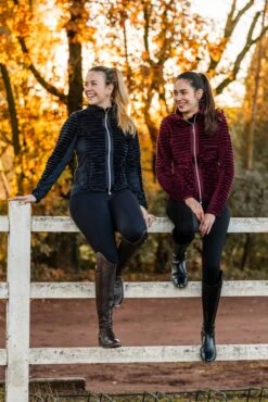 Horze Della Gestreifte Fleece Reitjacke -Horze Verkaufsgeschäft 33742 245 08