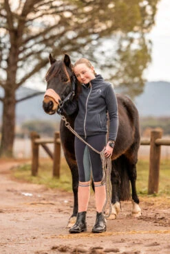 Horze Sadie Kinder Fleece Reitjacke -Horze Verkaufsgeschäft 33754 590 07