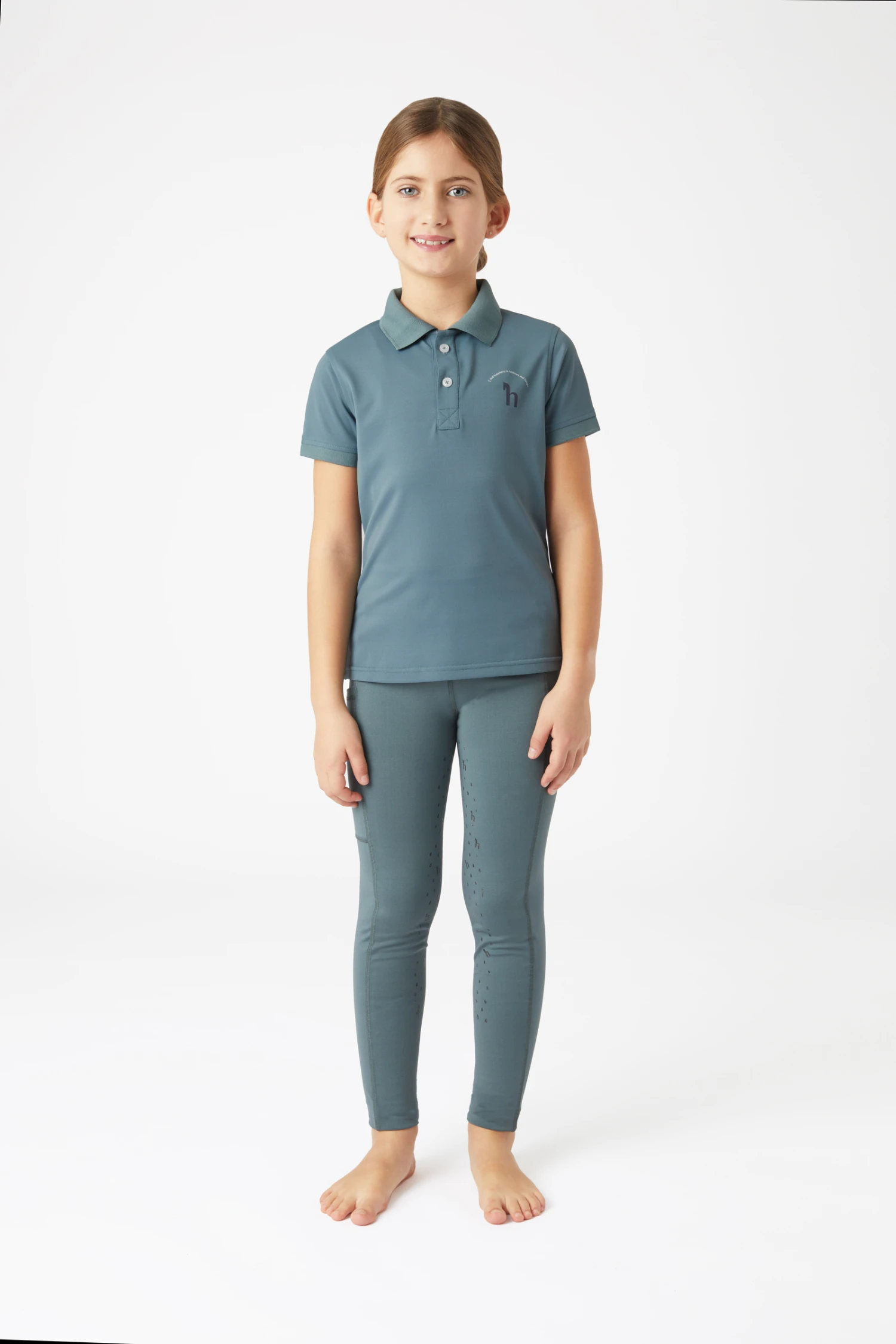 Horze Rae Kinder Funktions Poloshirt 3 Horze Rae Kinder Funktions Poloshirt – Bild 3