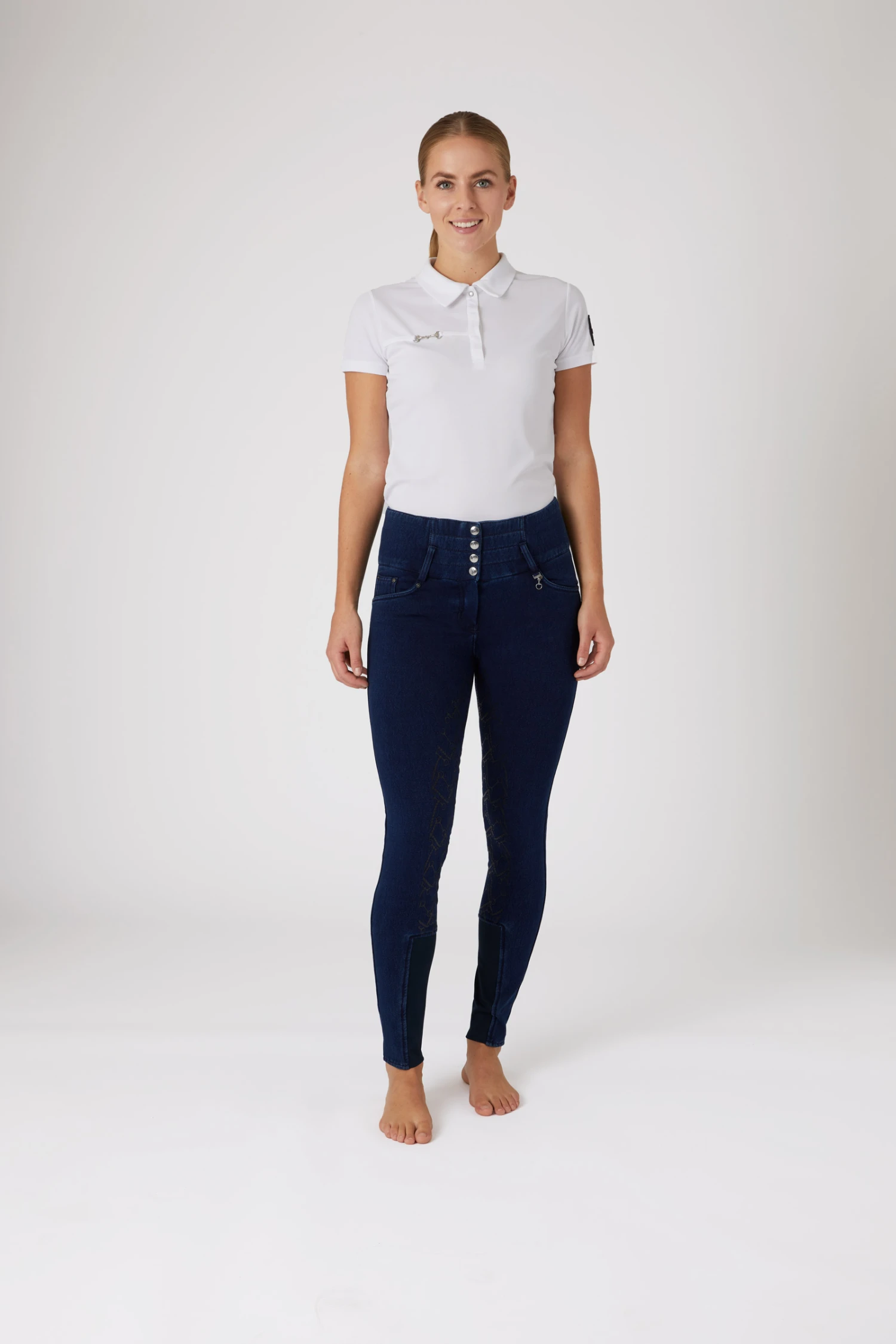 Horze Kacy Damen Jeans Thermoreithose Mit Vollbesatz 3 Horze Kacy Damen Jeans Thermoreithose Mit Vollbesatz – Bild 3