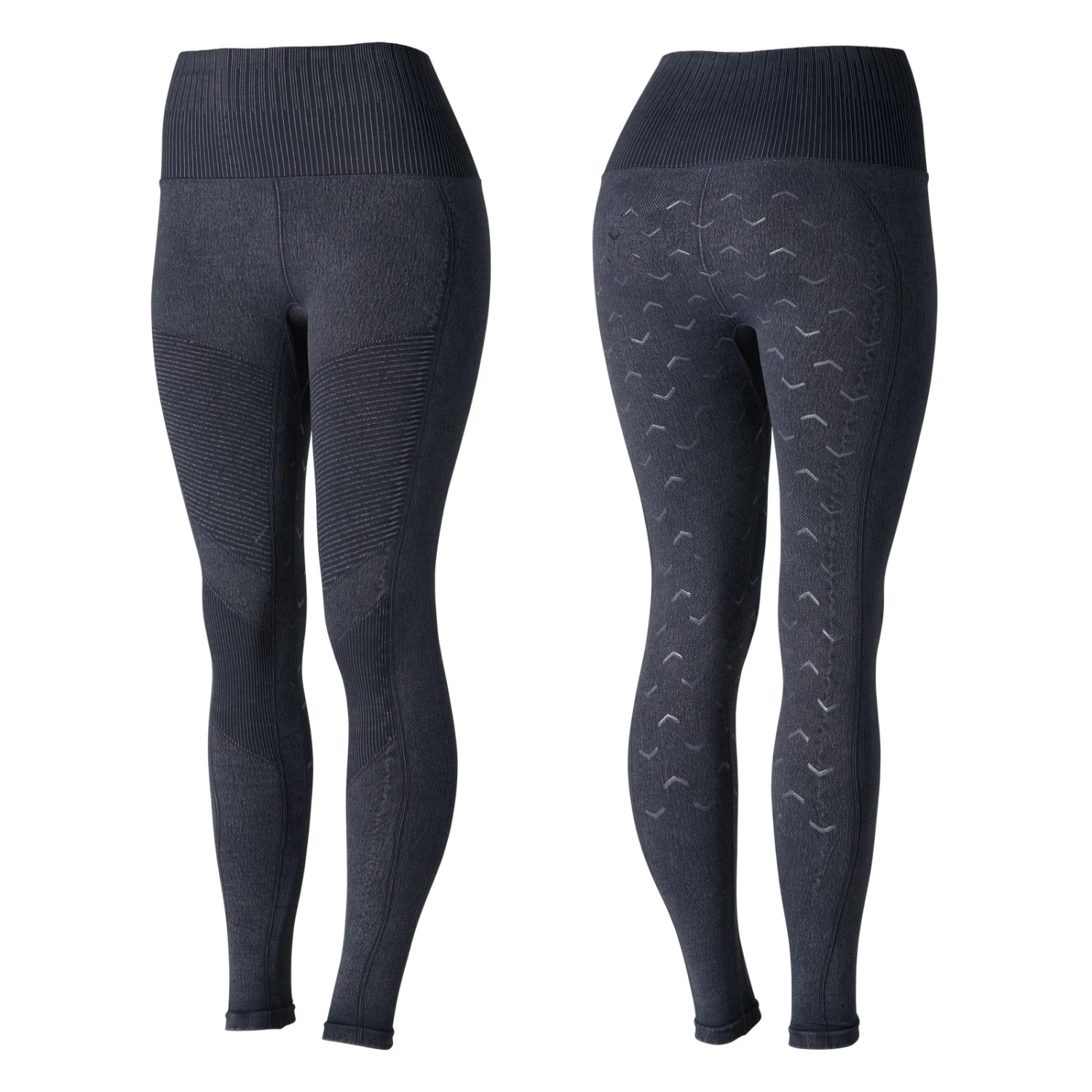 Horze Vanessa Reitleggings Mit Vollbesatz, Nahtlos In Jeansoptik 14 Horze Vanessa Reitleggings Mit Vollbesatz, Nahtlos In Jeansoptik – Bild 14