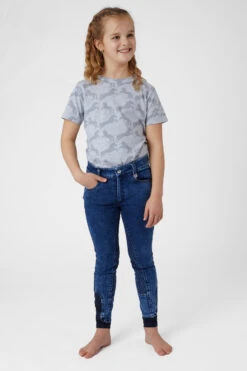 Horze Allison Kinder Jeansreithose Mit Silikonvollbesatz -Horze Verkaufsgeschäft 36683 LDB 3