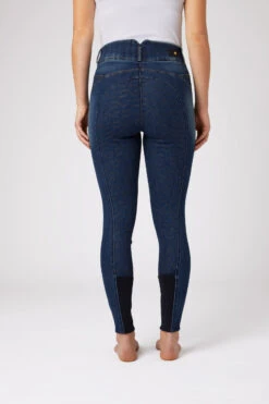 Horze Cecilia Damen Jeansreithose Mit Silikonvollbesatz Und Rückendetail -Horze Verkaufsgeschäft 36696 DNB 4