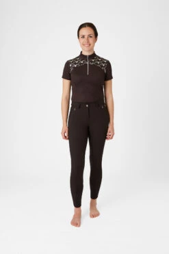 Horze Kaitlin Damen Kniebesatzreithose Mit Blumendetail -Horze Verkaufsgeschäft 36706 AFBR 3