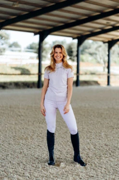 Horze Kaitlin Damen Kniebesatzreithose Mit Blumendetail -Horze Verkaufsgeschäft 36706 OHPU 7