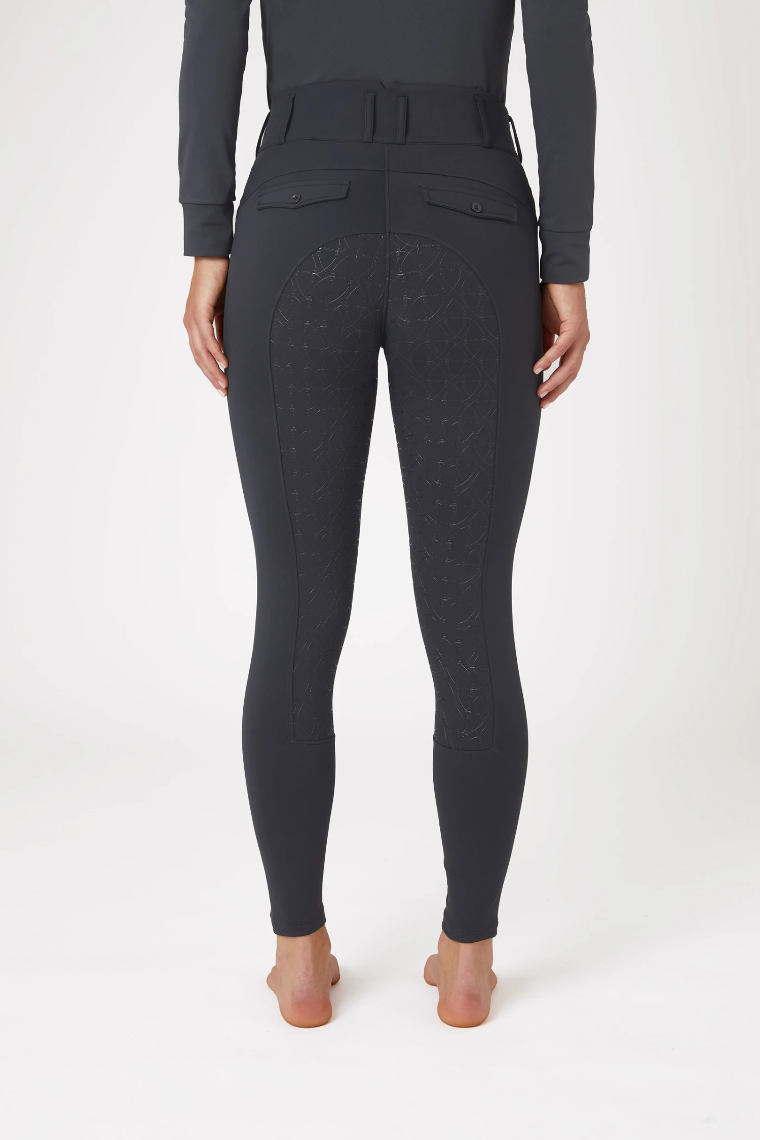 Horze Ingrid Damen Winter Reithose Mit Hohem Bund Und Vollbesatz 4 Horze Ingrid Damen Winter Reithose Mit Hohem Bund Und Vollbesatz – Bild 4