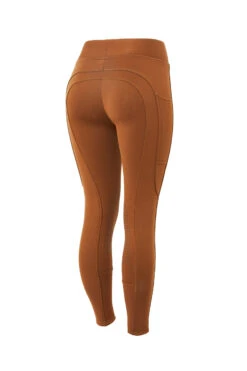 Horze Active Damen Winter Kniebesatzreitleggings Mit Handytasche