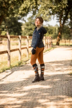 Horze Active Damen Winter Kniebesatzreitleggings Mit Handytasche -Horze Verkaufsgeschäft 36790 cfbr 08