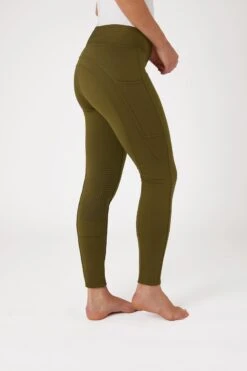 Horze Active Damen Winter Kniebesatzreitleggings Mit Handytasche -Horze Verkaufsgeschäft 36790 dogr 02