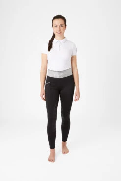 Horze Damen Reitleggings Mit Silikonvollbesatz Und Glitzerbund -Horze Verkaufsgeschäft 36906 BL 3