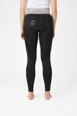 Horze Damen Reitleggings Mit Silikonvollbesatz Und Glitzerbund -Horze Verkaufsgeschäft 36906 BL 4
