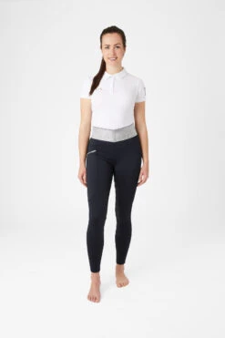 Horze Damen Reitleggings Mit Silikonvollbesatz Und Glitzerbund -Horze Verkaufsgeschäft 36906 DB 3