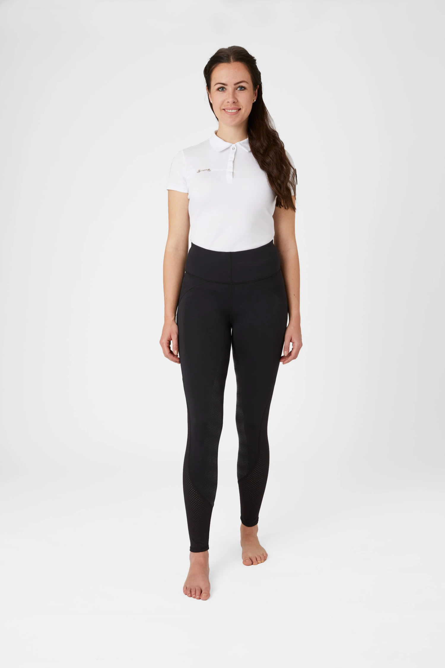 Horze Damen Reitleggings Mit Silikonvollbesatz Und Mesh Einsätzen 3 Horze Damen Reitleggings Mit Silikonvollbesatz Und Mesh Einsätzen – Bild 3