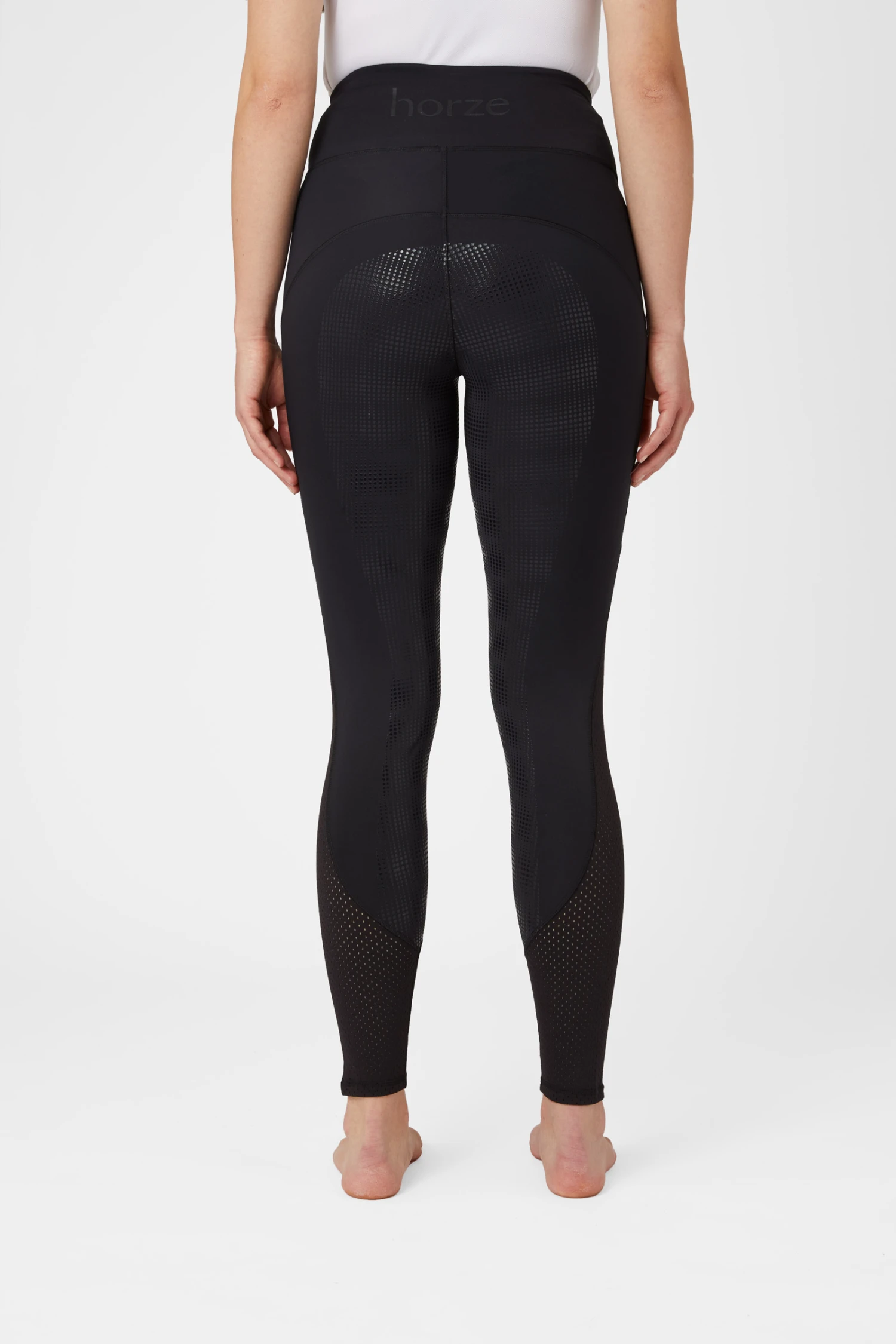 Horze Damen Reitleggings Mit Silikonvollbesatz Und Mesh Einsätzen 4 Horze Damen Reitleggings Mit Silikonvollbesatz Und Mesh Einsätzen – Bild 4