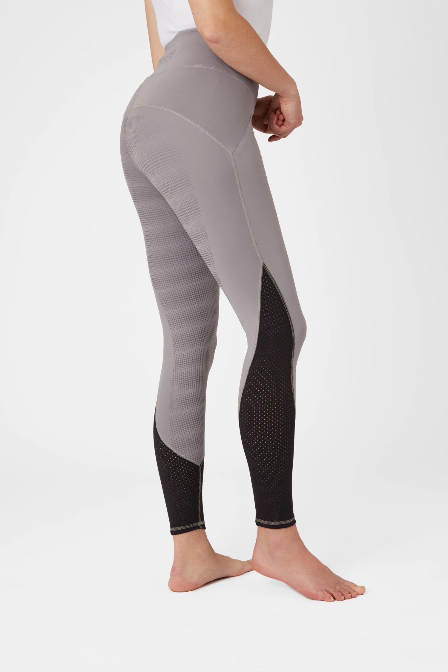 Horze Damen Reitleggings Mit Silikonvollbesatz Und Mesh Einsätzen 7 Horze Damen Reitleggings Mit Silikonvollbesatz Und Mesh Einsätzen – Bild 7
