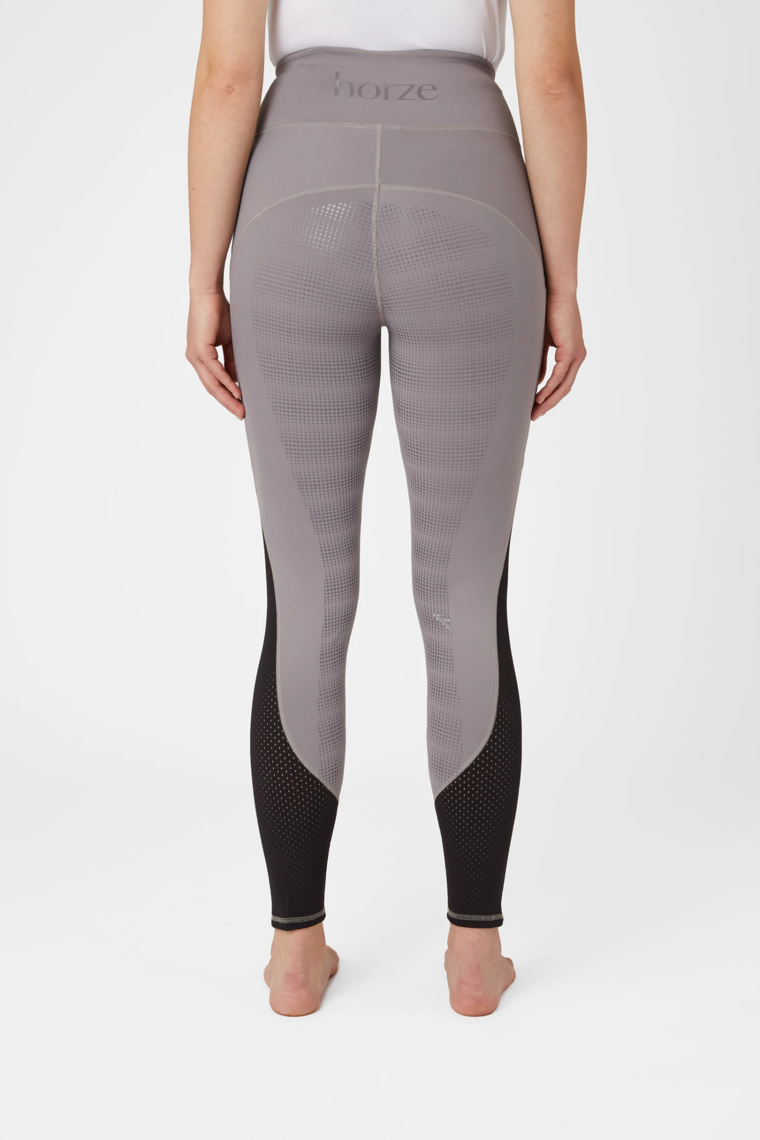 Horze Damen Reitleggings Mit Silikonvollbesatz Und Mesh Einsätzen 9 Horze Damen Reitleggings Mit Silikonvollbesatz Und Mesh Einsätzen – Bild 9