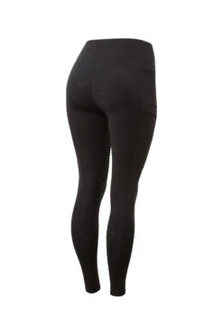 Horze Damen Vollbesatzreitleggings Mit Mesh-Beinabschlüssen