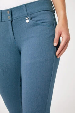 Horze Damen Jeansreithose Mit Silikonvollbesatz Und Hohem Bund -Horze Verkaufsgeschäft 36953 LDB 5