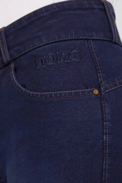 Horze Damen Jeansreithose Mit Leder- Und Silikonvollbesatz -Horze Verkaufsgeschäft 36958 DNB 5
