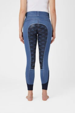 Horze Damen Jeansreithose Mit Leder- Und Silikonvollbesatz -Horze Verkaufsgeschäft 36958 LDB 4