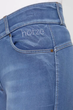 Horze Damen Jeansreithose Mit Leder- Und Silikonvollbesatz -Horze Verkaufsgeschäft 36958 LDB 5