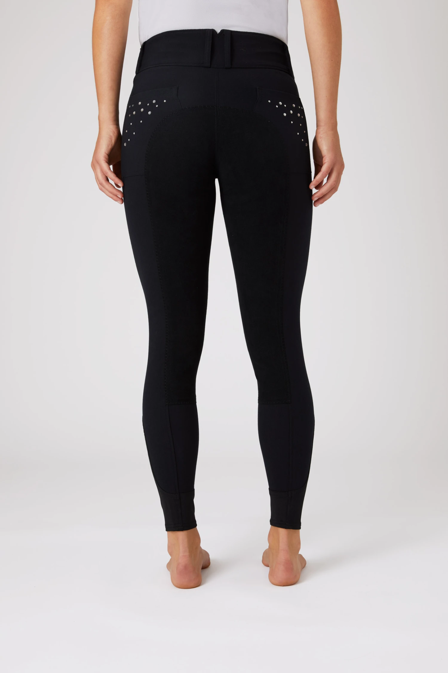 Horze Damenreithose Mit Ledervollbesatz Und Kristalltaschen 4 Horze Damenreithose Mit Ledervollbesatz Und Kristalltaschen – Bild 4